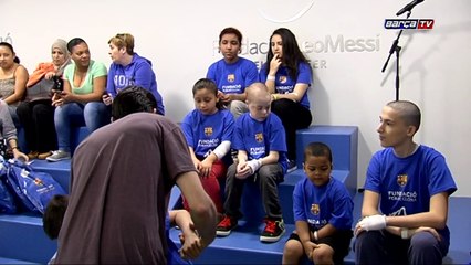 Inauguració zona Barça a l'Hospital Vall d'Hebrón