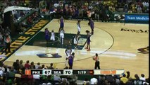 Brittney Griner Two Handed Dunk After the Whistle
