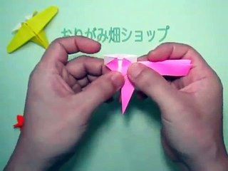 プロペラ機の作り方折り紙飛行機　創作　Origami propeller plane