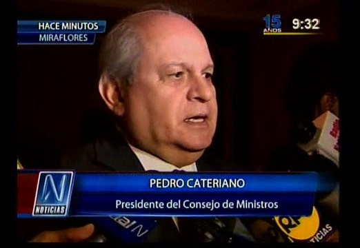 Pedro Cateriano: “Espero persuadir al Congreso de darnos facultades”