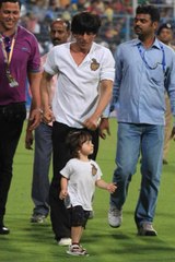 2015 IPL Shahrukh khan son Abram playing in ground
