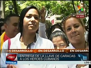 Download Video: Cinco héroes cubanos rinden honores a Simón Bolívar en Caracas