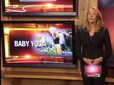 Woman shocks viewers with swinging baby yoga video