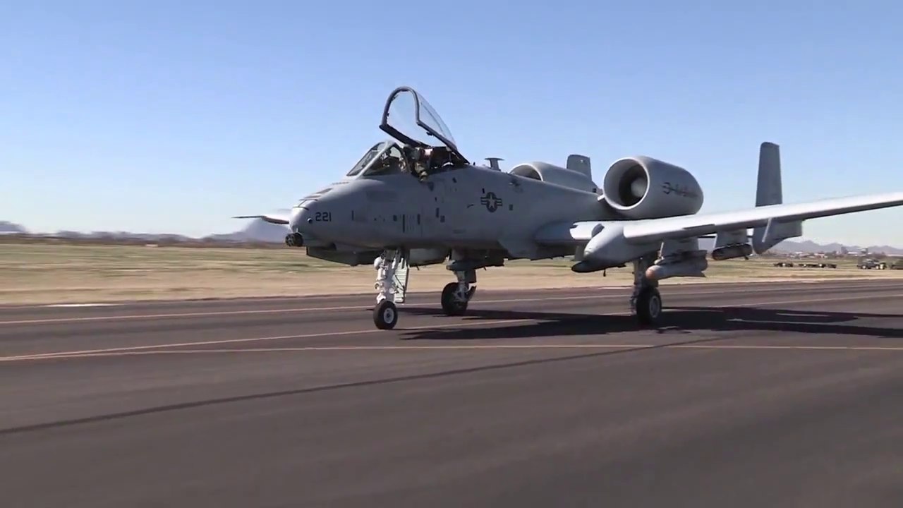 Fairchild Republic A-10 Thunderbolt II During Training