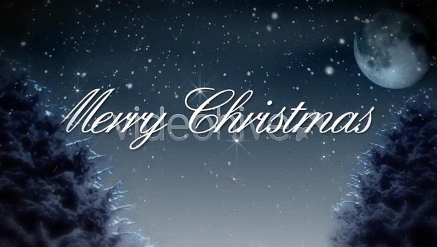 After Effects Project Files - Merry Christmas Snowy Winter Night - VideoHive 3374328