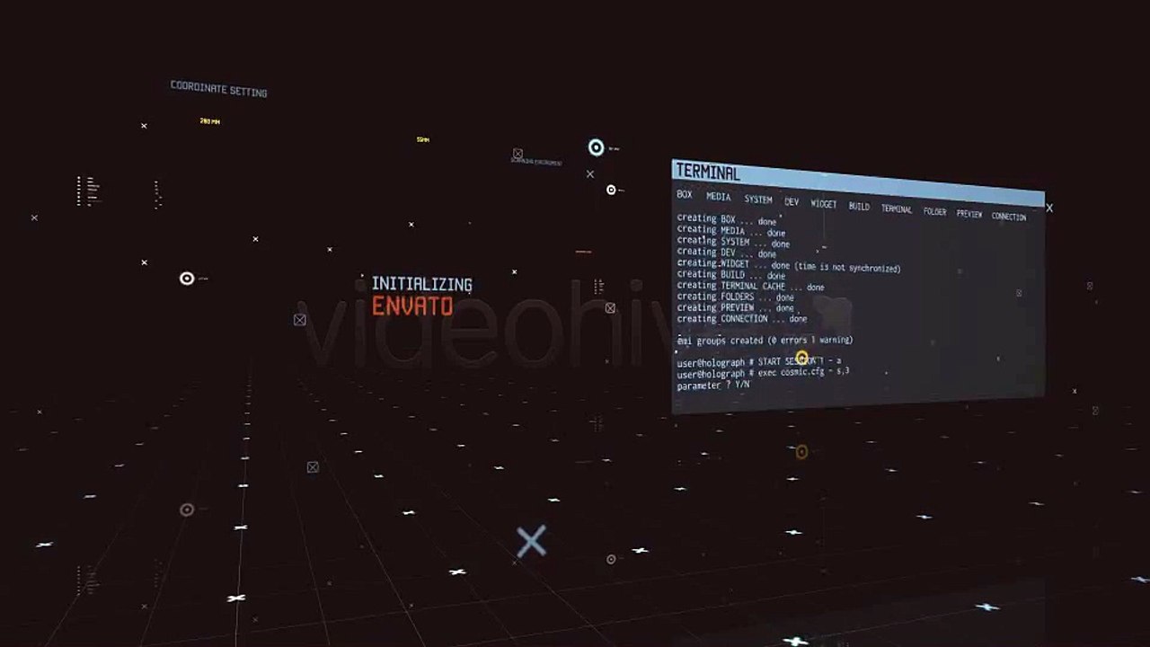 After Effects Project Files - Holographics Interface Scene - VideoHive 3366451