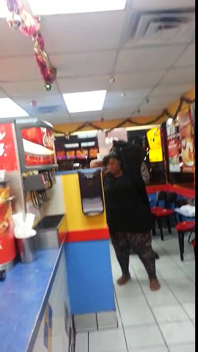 Angry Black Woman vs. Mexican Guy at Church's Chicken.