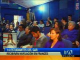 14 estudiantes del ‘Grupo de alto rendimiento’ serán nivelados en idioma francés