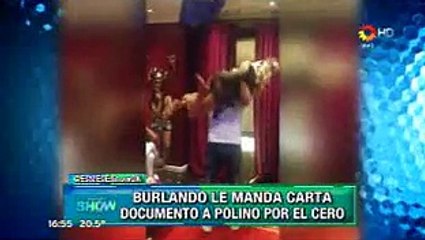 Burlando mandó carta documento a Polino y Tinelli