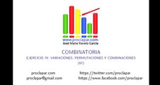 VARIACIONES, PERMUTACIONES Y COMBINACIONES (67), COMBINATORIA, EJERCICIO 79