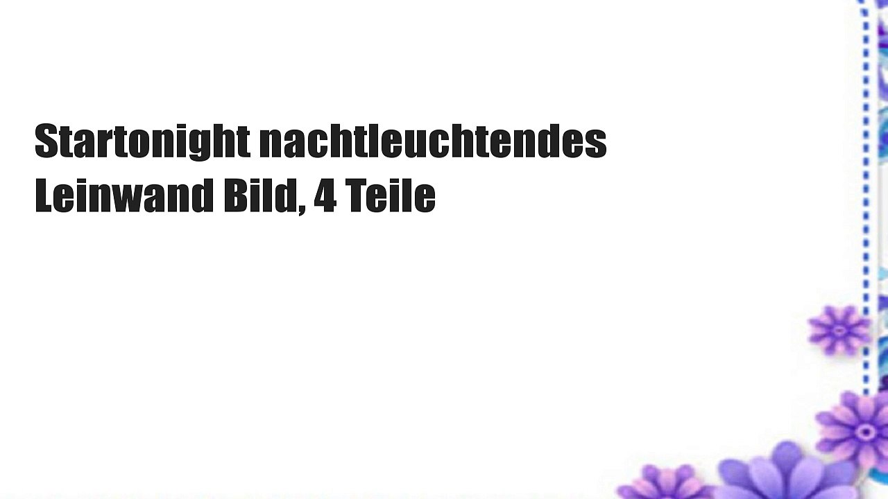 Startonight nachtleuchtendes Leinwand Bild, 4 Teile