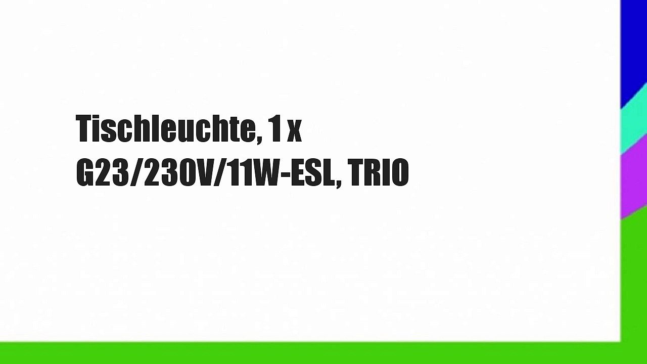 Tischleuchte, 1 x G23/230V/11W-ESL, TRIO