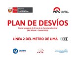 Metro de Lima: El 14 de mayo empieza plan de desvíos por obras de la Línea 2