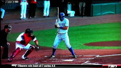 Catcher hits batter with throw to third!