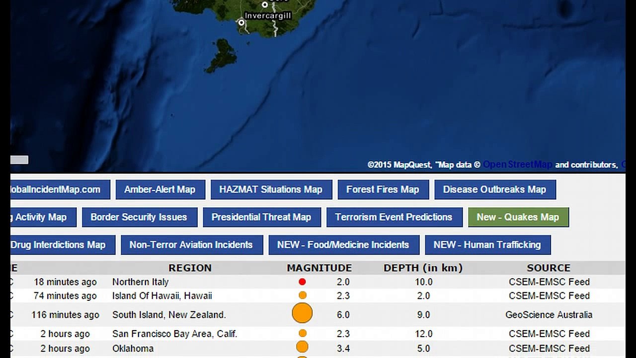 6.0 Earthquake Strikes New Zealand, Swarms In Texas and Oklahoma