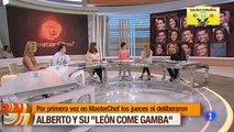 Alberto defiende su león come gamba en  _La mañana_  con Mariló Montero _ MasterChef (720p)