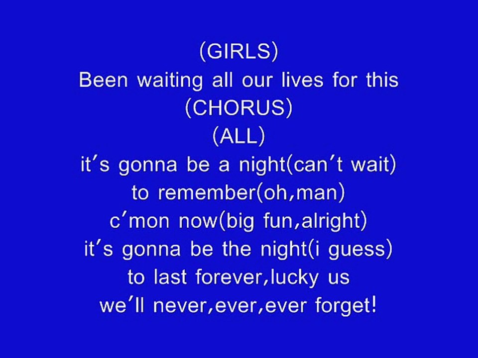 high school musical 3-a night to remember lyrics