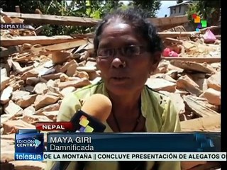 Escasa, la ayuda en zonas de difícil acceso en Nepal