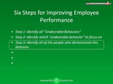 Employee Management:  Six Steps to Improving Employee Performance