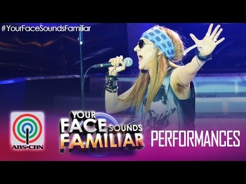 Your Face Sounds Familiar: Jolina Magdangal as Axl Rose - Sweet Child of Mine