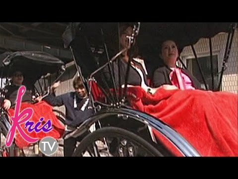 Kris and Darla ride the rickshaw