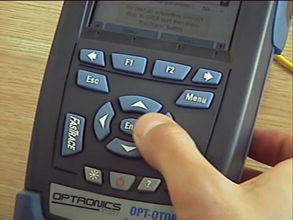 Using the Optronics OTDR
