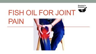 taking fish oil supplements to relieve joint pain