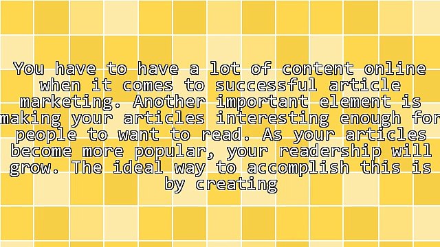 Article Marketing Tips That Are Simple And Helpful