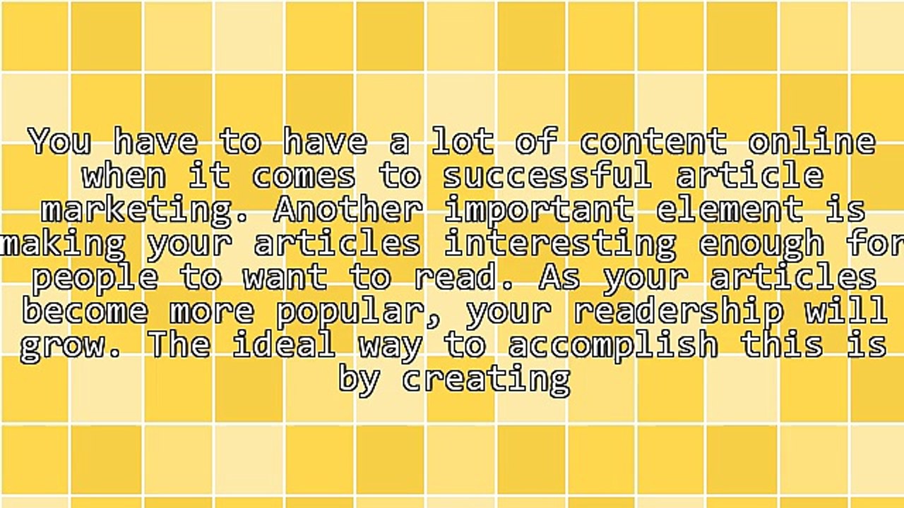 Article Marketing Tips That Are Simple And Helpful