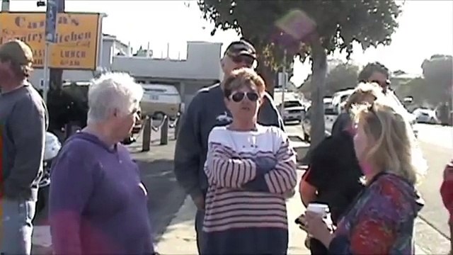 CALIFORNIA TSUNAMI Tidal Wave Surge retreat in Morro Bay 3-11-2011