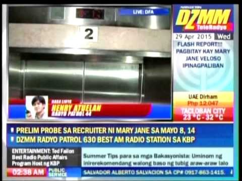 DFA confirms Mary Jane Veloso spared