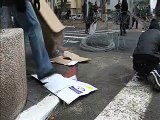 Anarchists blockade downtown Tel Aviv