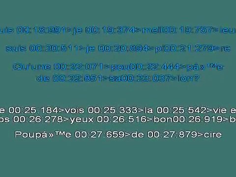 Poupộe De Cire, Poupộe De Son Serge Gainsbourg France Gall KARAOKE 2086