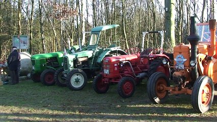 Lanz Bulldog & Co. - Burg / Dithmarschen am 14.01.2012. Wetter: Sonne, 4°.