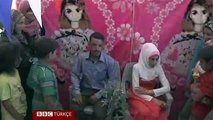 Mülteci kampında düğün