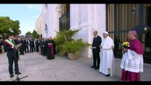 Papa Francesco a Cagliari. Il saluto del Sindaco Massimo Zedda