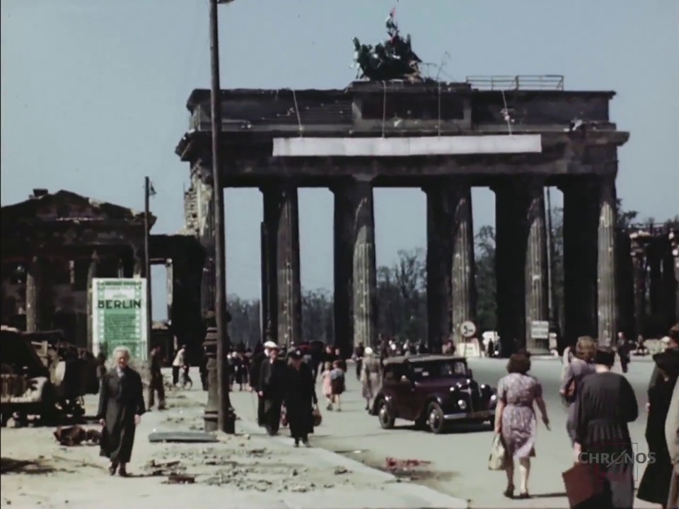 Les images en couleurs de Berlin, détruit, en 1945