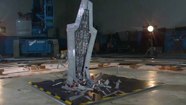 $800 Lego Super Star Destroyer smashed in slo-mo