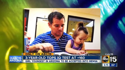 3 year-old genius girl accepted into Mensa