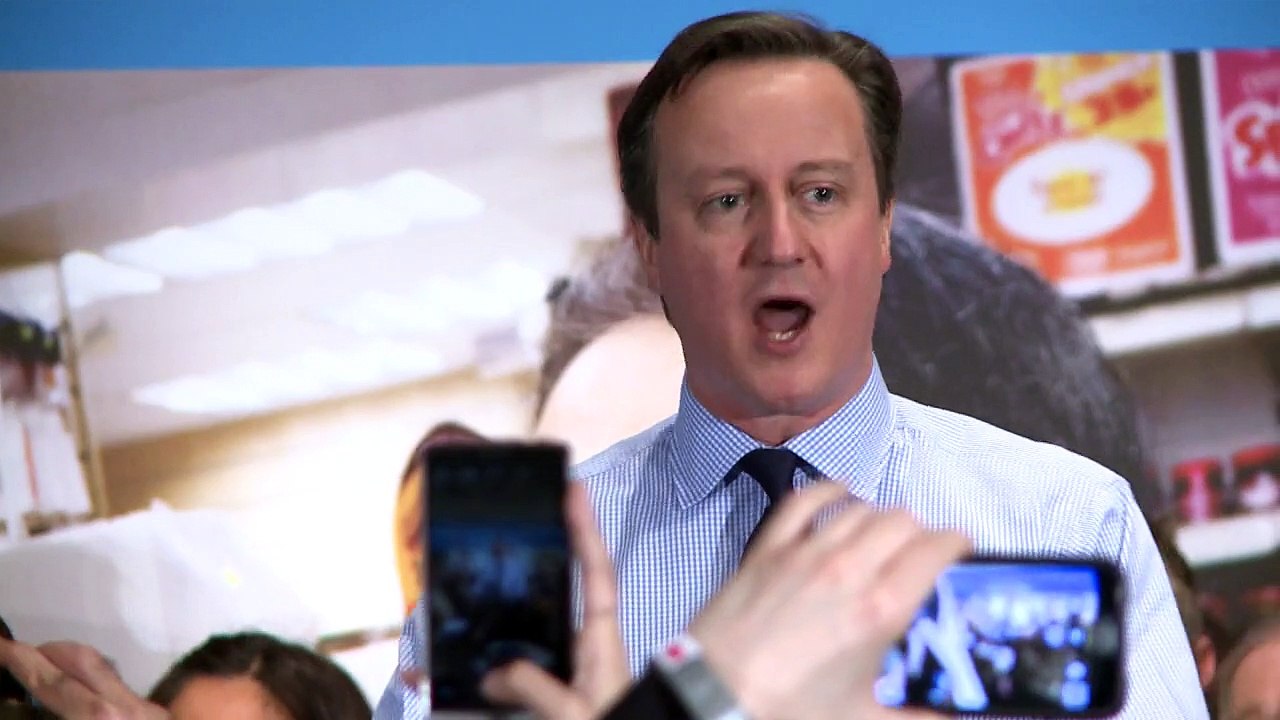 Cameron gibt Gas im Wahlkampf-Endspurt