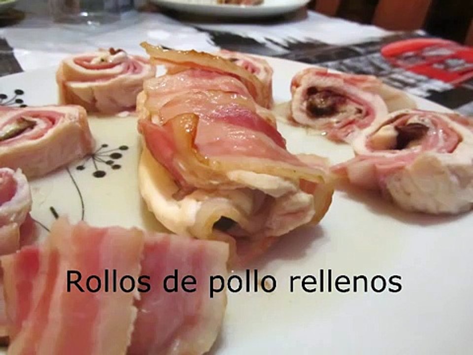 ROLLITOS DE POLLO RELLENOS