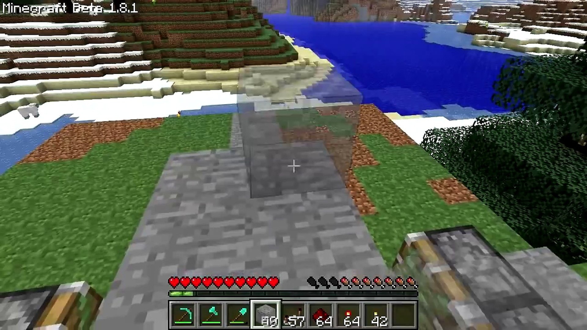 Minecraft Hidden Doorway Using Sticky Pistons