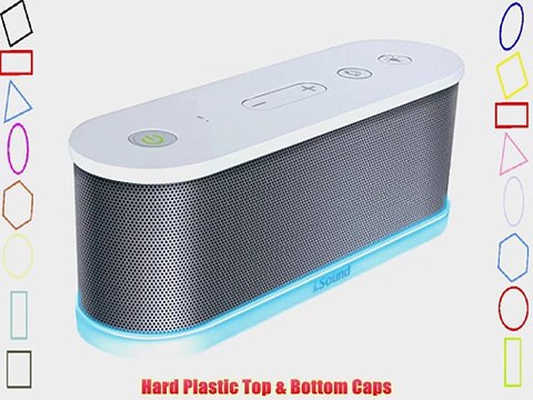 iSound iGlowSound Waves Bluetooth Speaker (white)