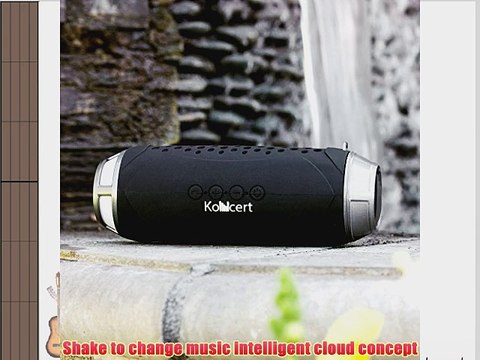 KONCERT Kapsule ALL In One Portable NFC Bluetooth Wireless Speaker BLACK with 4000mah Li-ion