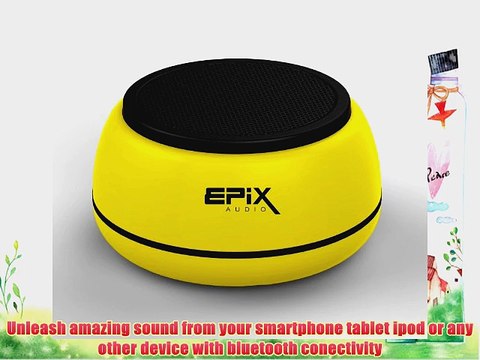 Epix Audio SuperLoud Wireless Portable Bluetooth Speaker (Yellow)