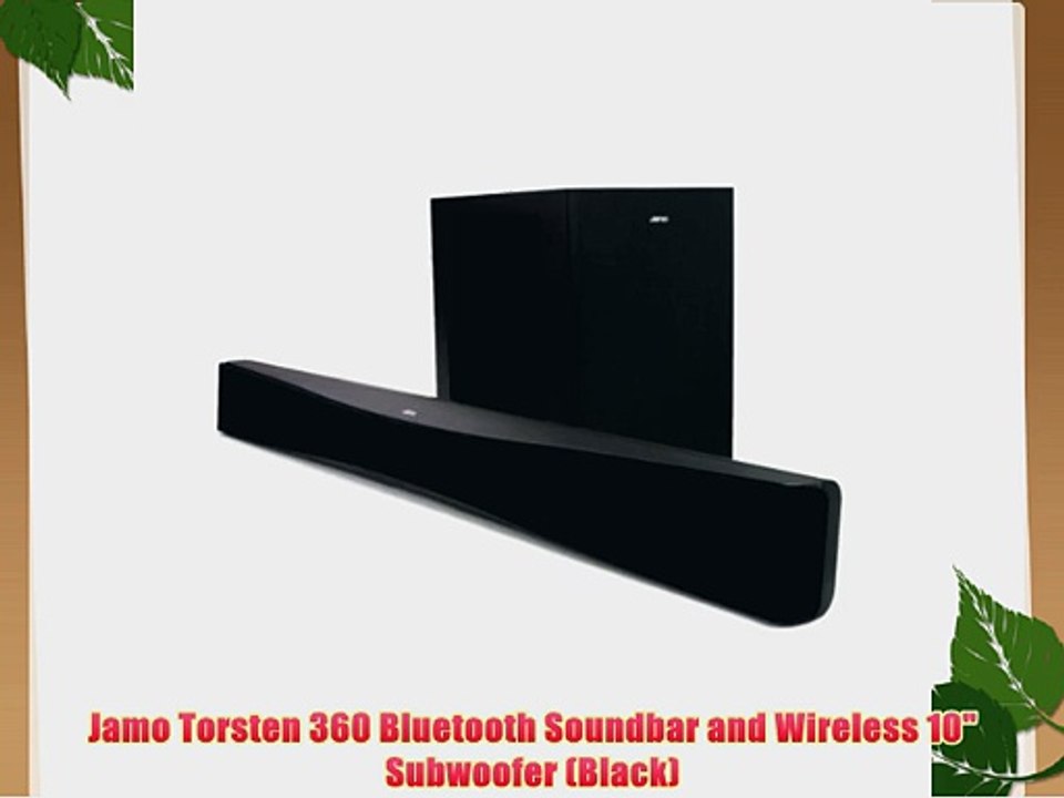 Jamo Torsten 360 Bluetooth Soundbar and Wireless 10 Subwoofer (Black)