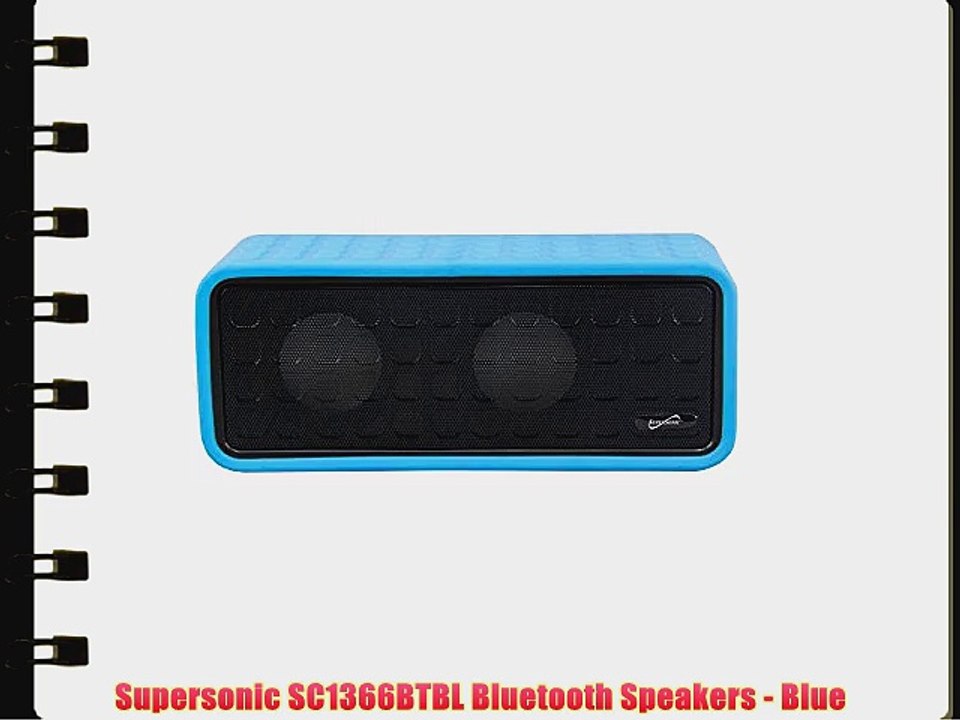 Supersonic SC1366BTBL Bluetooth Speakers - Blue