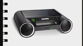 Eton Rukus Portable Bluetooth Solar Powered Wireless Speaker System Black