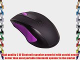 Purple Wireless Bluetooth Speaking Mouse with Speaker Speakerphone for Bluetooth