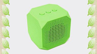 MQbix MQBK3010GRN MUSICUBE Wireless Portable Bluetooth Speaker with Built-In Mic for Bluetooth